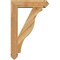 Ekena Millwork Funston Arts and Crafts Rough Sawn Bracket w/ Offset Brace, Western Red Cedar, 6"W x 22"D x 34"H BKT0604X22X34FST03RWR - alternate 4